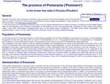 Tablet Screenshot of en.informationssystem-pommern.de
